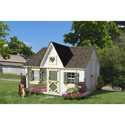 Little Cottage Co. Victorian Cottage Kennel Dog House Wayfair